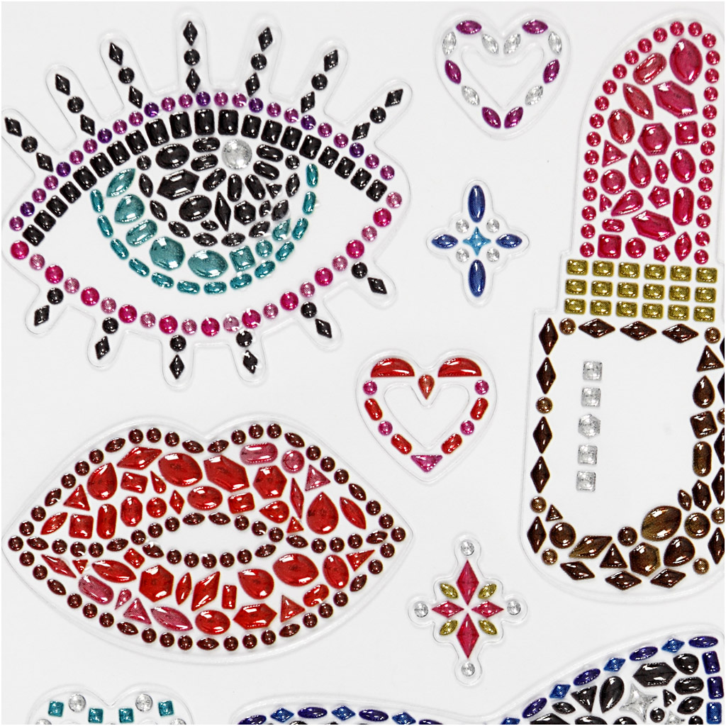 Teemantkleebised, valmis peoks, leht 10x16 cm, 1 leht - Image 3