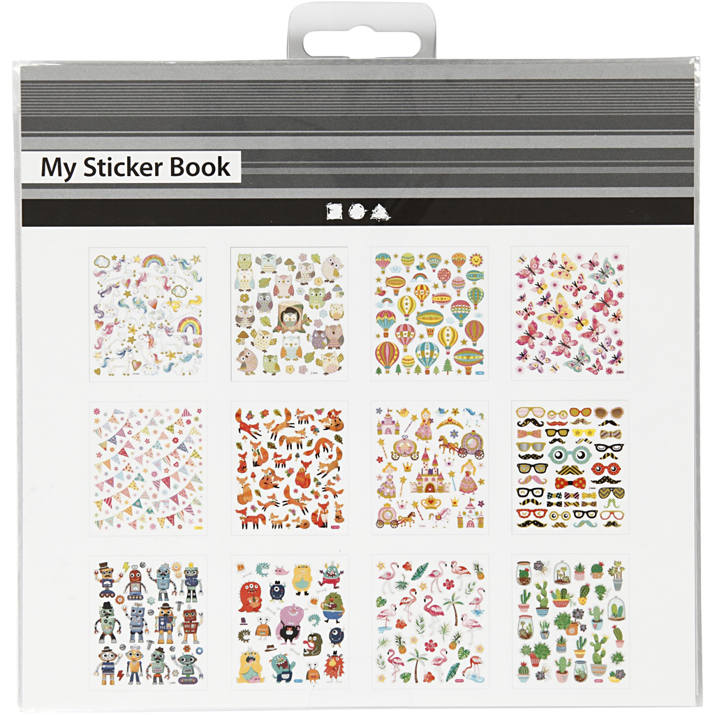 Kleebiste raamat, aastaringselt, leht 15x16,5 cm, 12 lehte/ 1 tk - Image 2