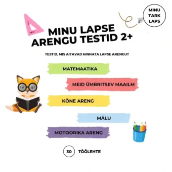 Arengu testid, arengukaardid, testid, areng, minu lapse areng, alates 2 eluaastast, 2+ 1