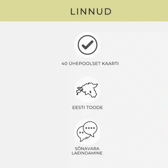 Õppekaardid linnud, eesti linnud, linnud, loodus 5