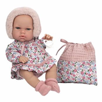 Arias beebinukk roosa mütsiga