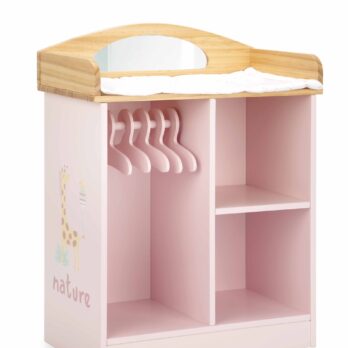 Arias nukkude riietuslaud koos riidepuudega