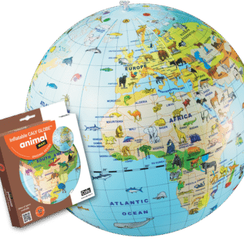 CALY Täispuhutav maakera Loomad