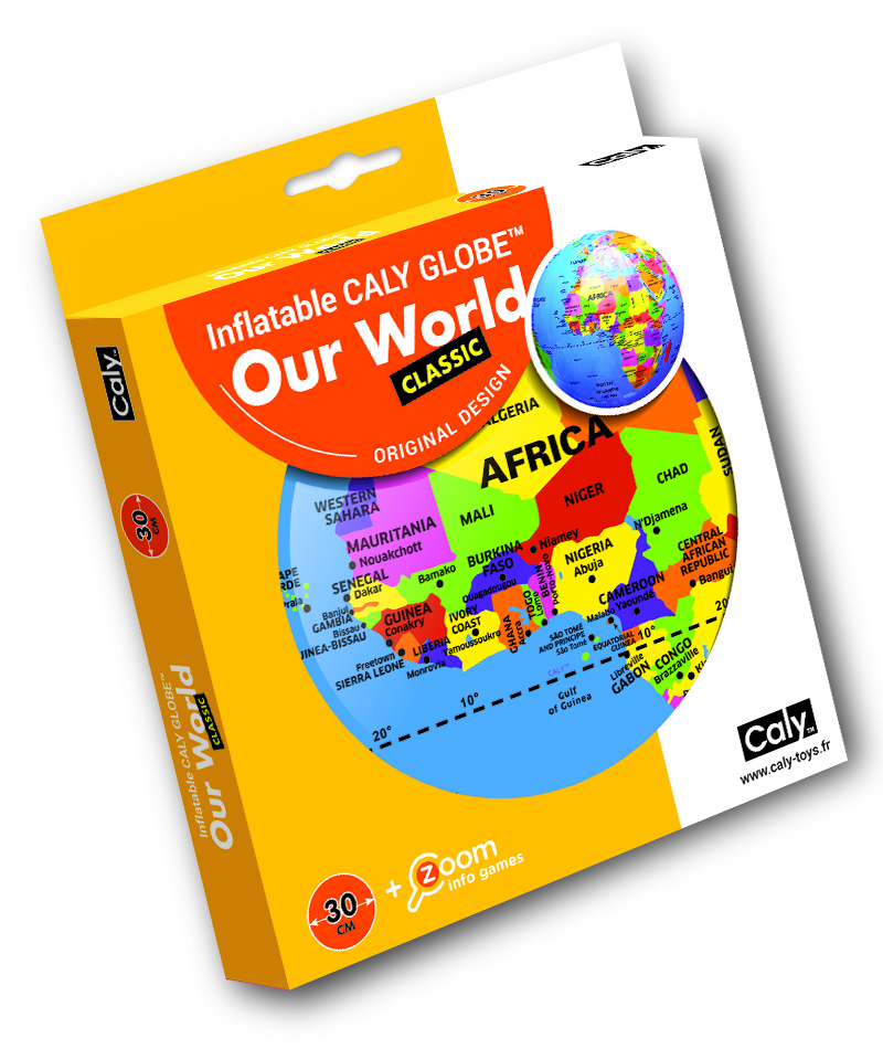 CALY Täispuhutav maakera The World