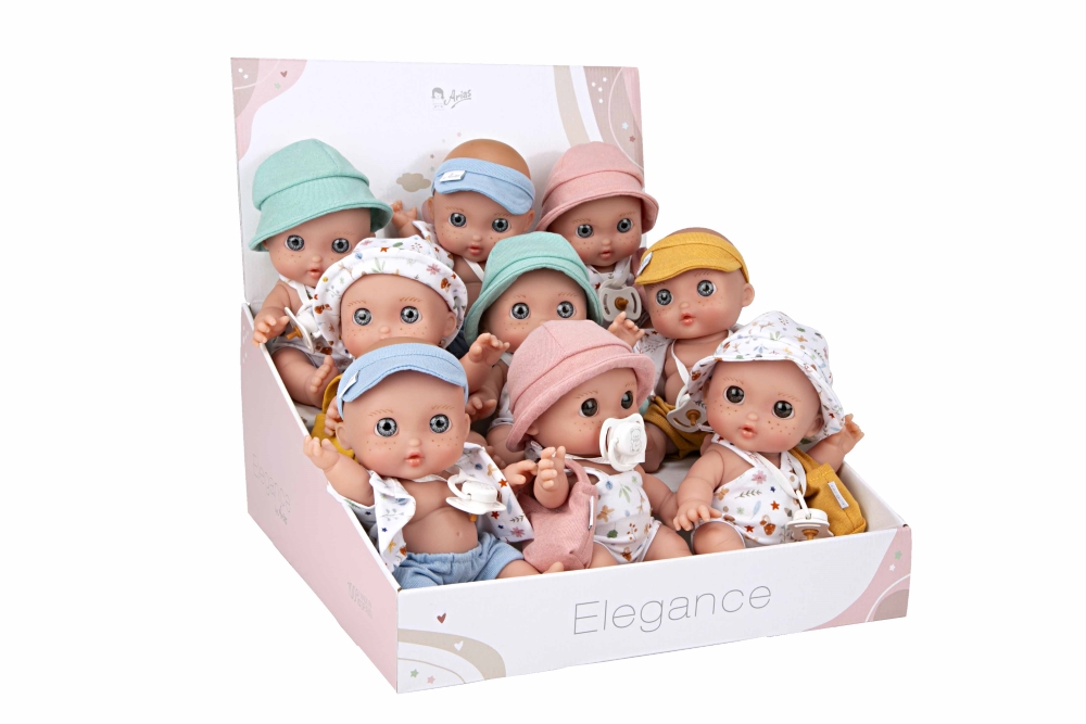 Elegantsed beebinukud mütsidega