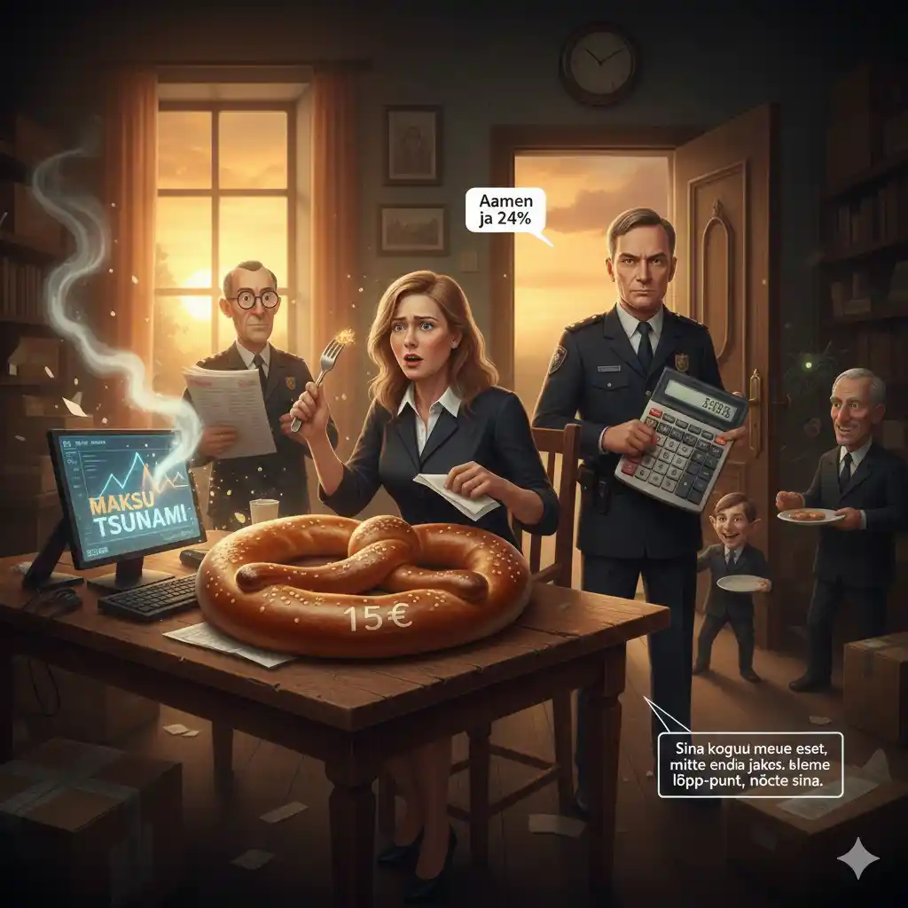 Keerdus OÜ, väikeettevõtja, Käibemaksu Kalle, maksukoorem, ahne kaupmees, pakendimaks, tulumaks, palgamaks, maksud, ettevõtlus, töömaht