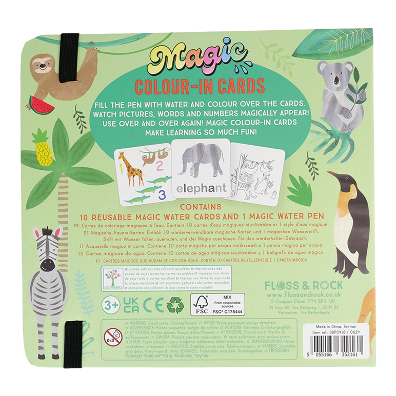 Maagilised veega värvimuutvad värviraamatud – džungel - Image 4