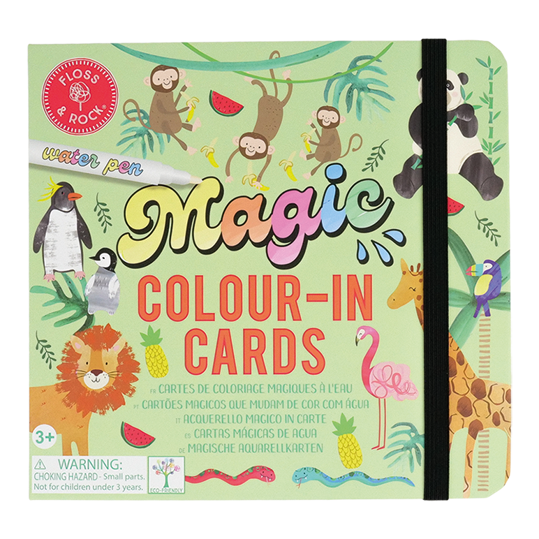 Maagilised veega värvimuutvad värviraamatud – džungel