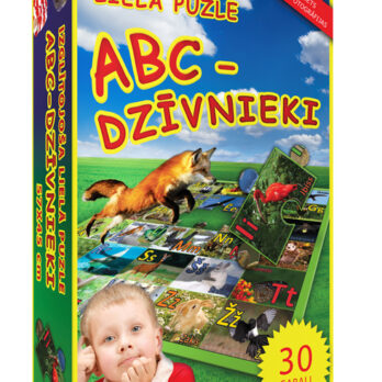 Õpetlik pusle TÄHESIK Loomad (läti)