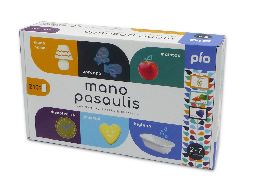 Õppekaartide komplekt MINU MAAILM (Leedu keel)