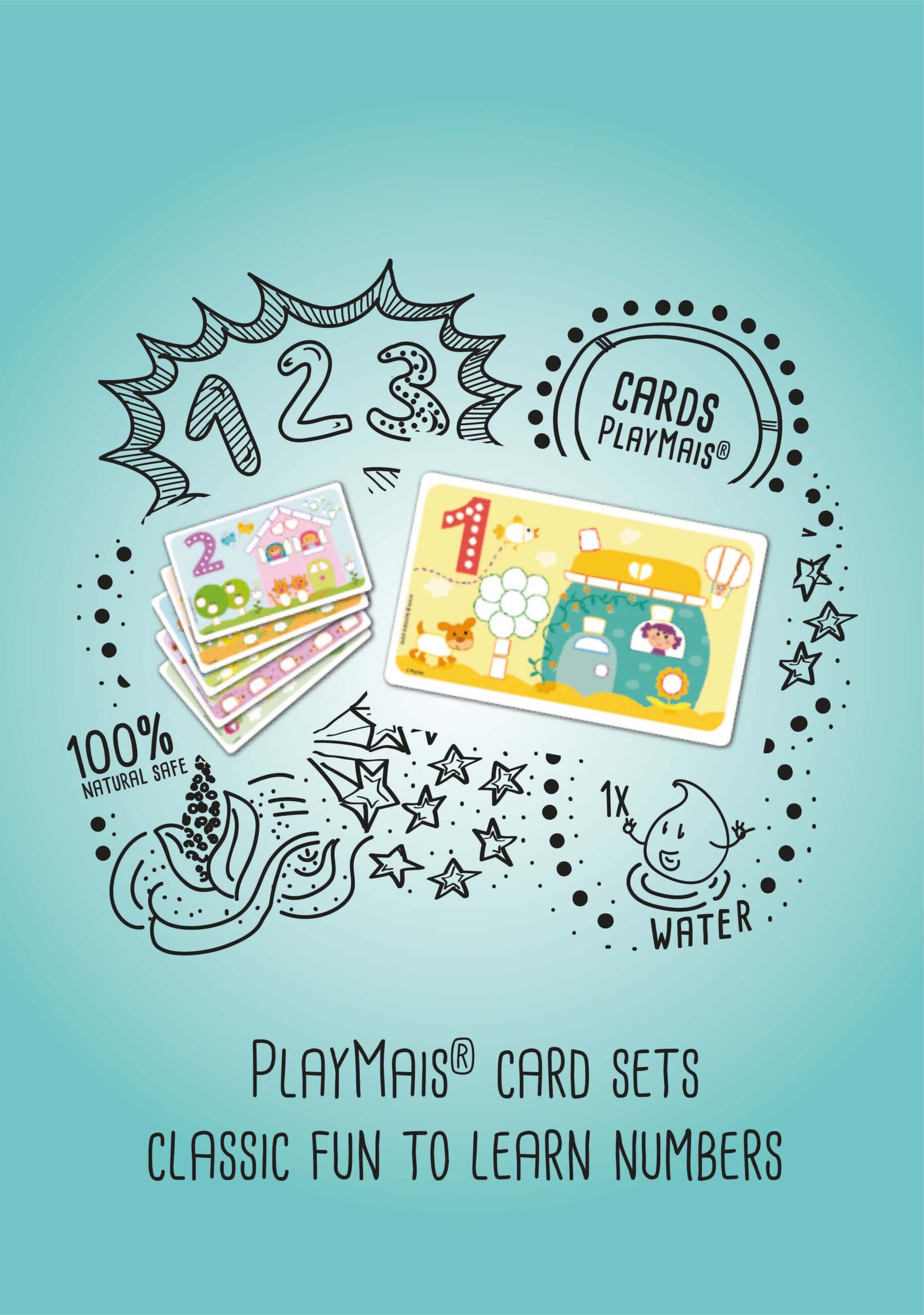 PlayMaisi kaardikomplekt Õpi Numbrid