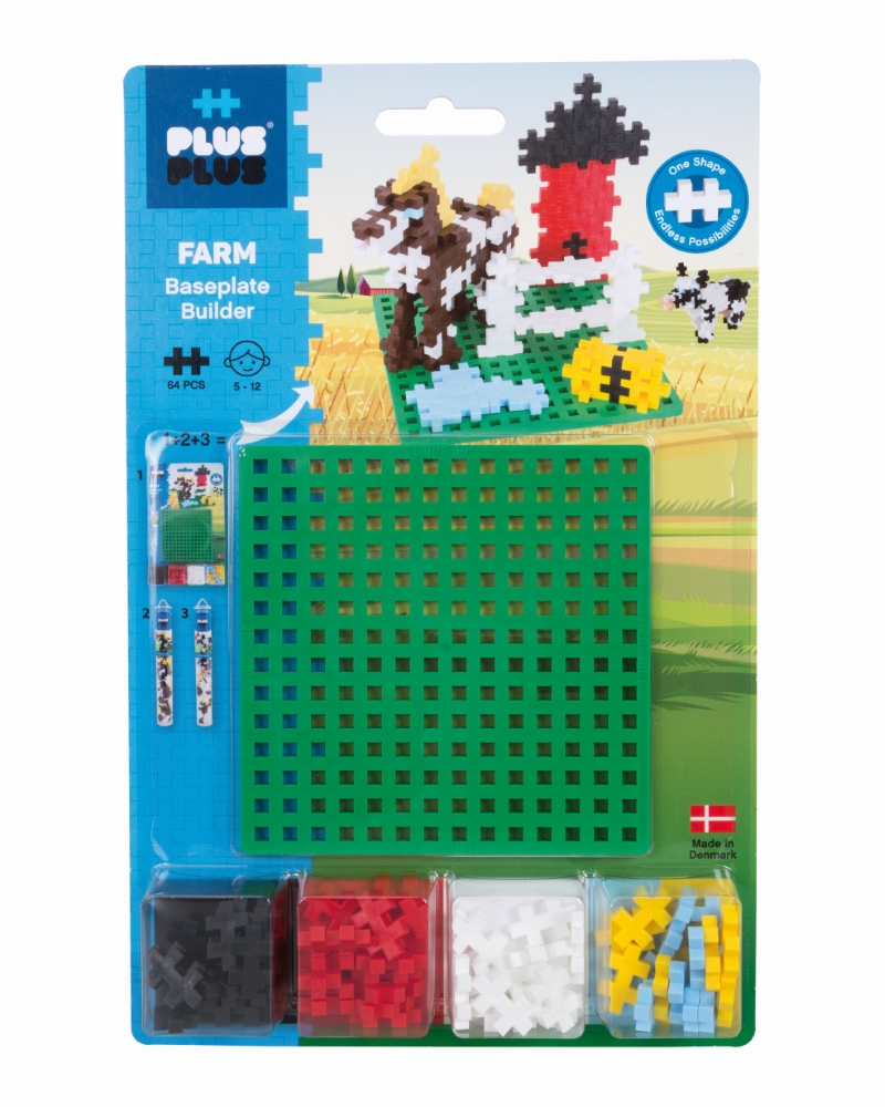 Plus Plus ehitusklotsid Farm + alusplaat
