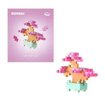 Plus Plus ehitusklotsid TAIMED - roosa bonsai