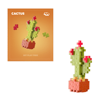 Plus Plus ehitusklotsid TAIMED – kaktus