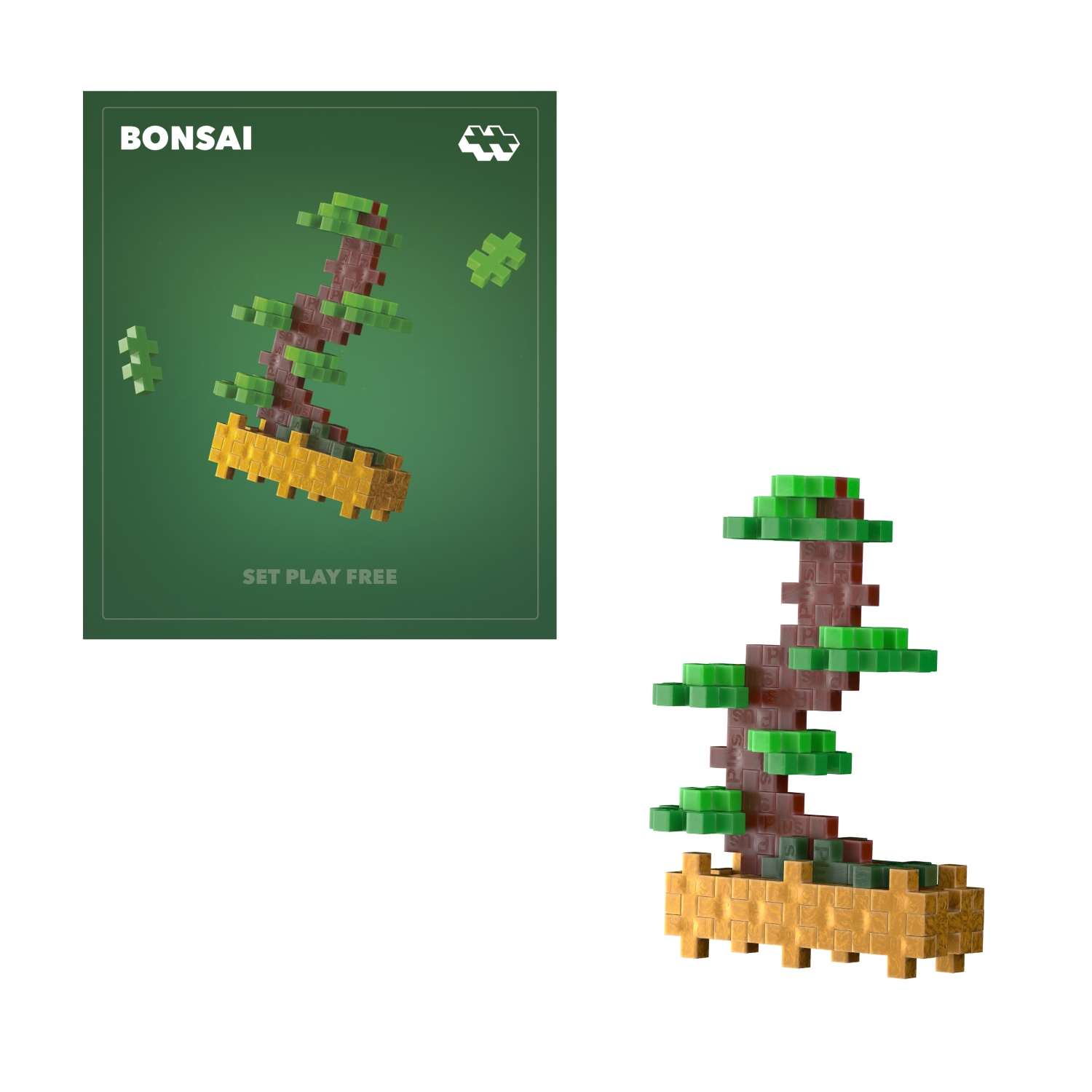 Plus Plus ehitusklotsid TAIMED – roheline bonsai