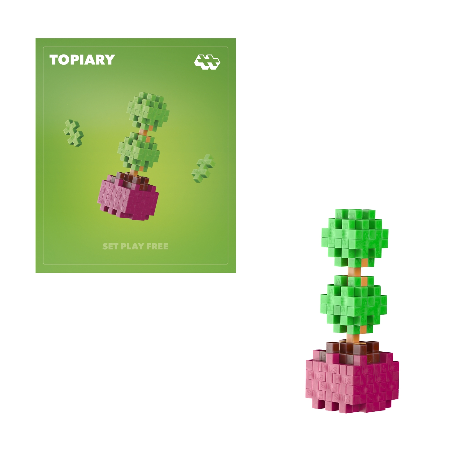 Plus Plus ehitusklotsid TAIMED – vormipõõsas