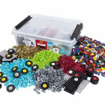 Plus Plus ehitusklotsid alusplaadi ja ratastega