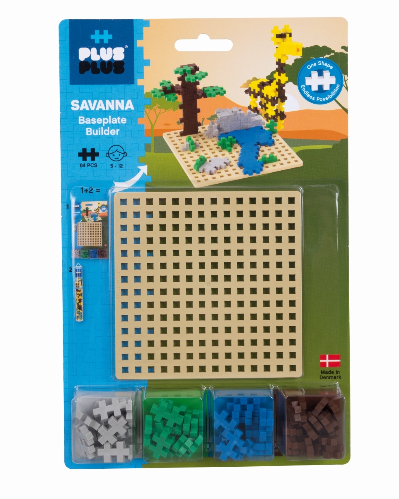PlusPlus ehitusklotsid Savannah + alusplaat