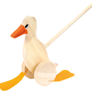 Puidust lükatav mänguasi