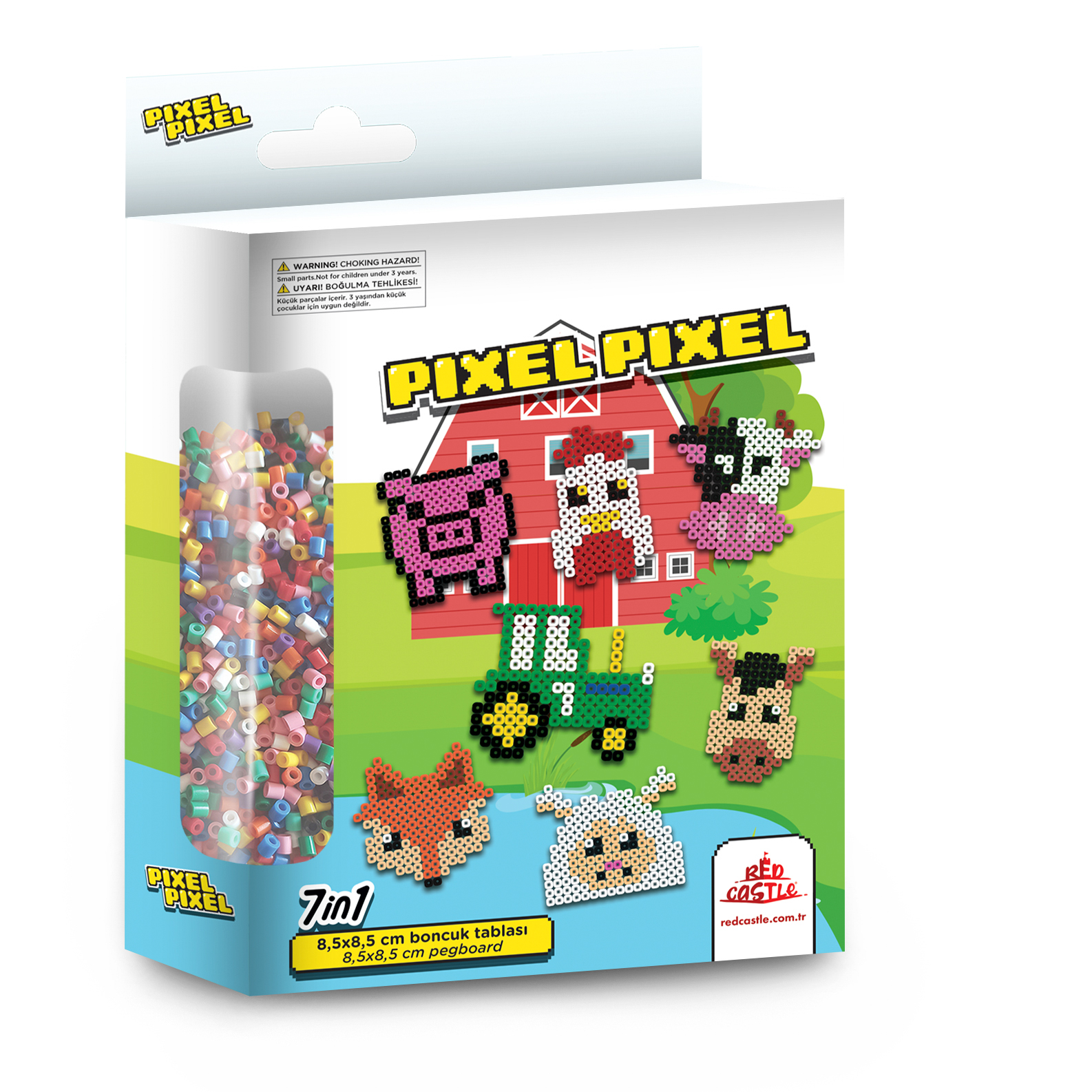 Red Castle pikslikunsti triigitavad helmed