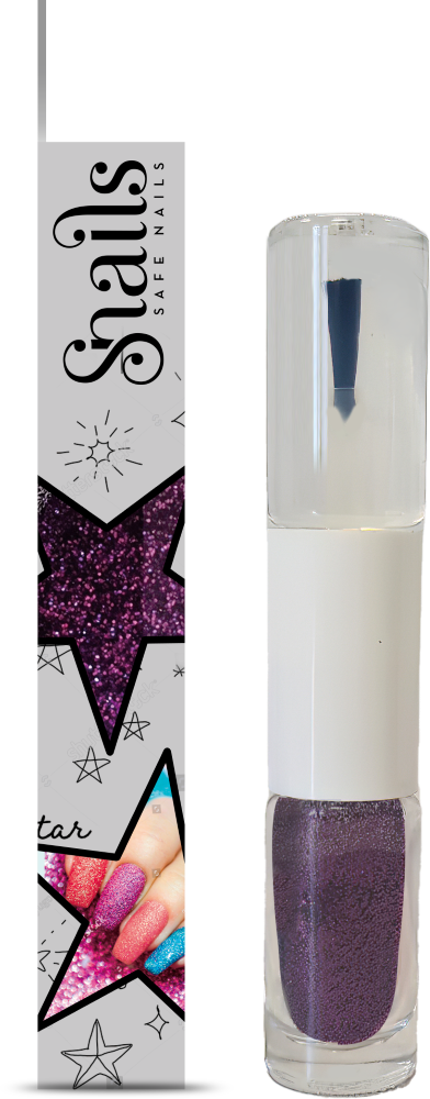 Snails Teod lilla küünesära pealislakiga 2-in-1