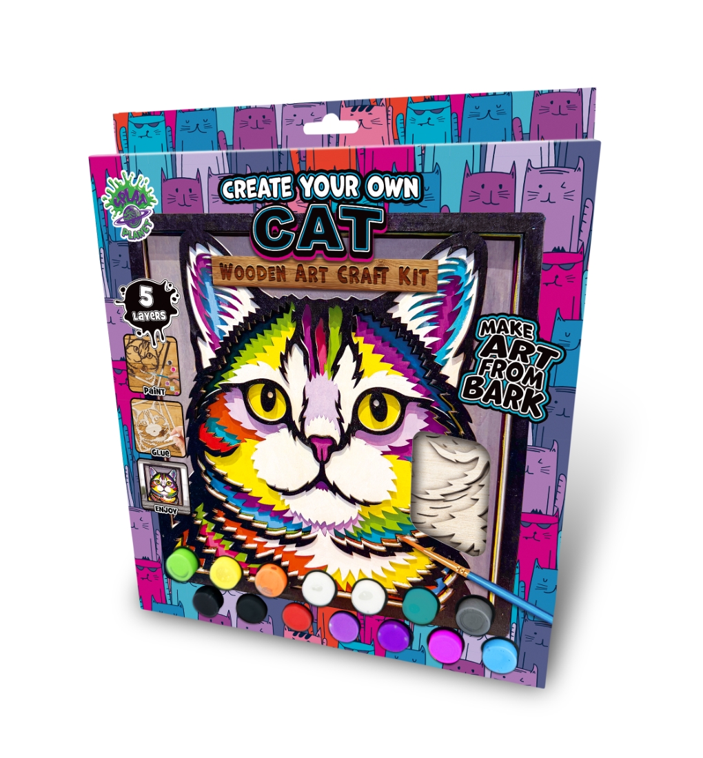 Splat Planet 3D puidust kunstikomplekt