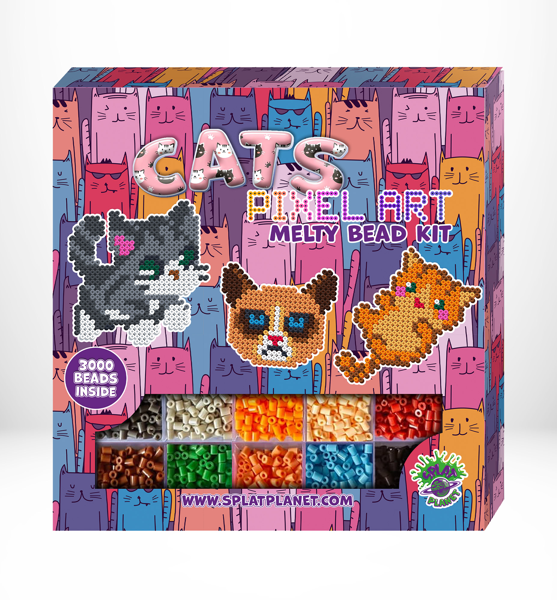 Splat Planet pikslikunsti triigitavad helmed