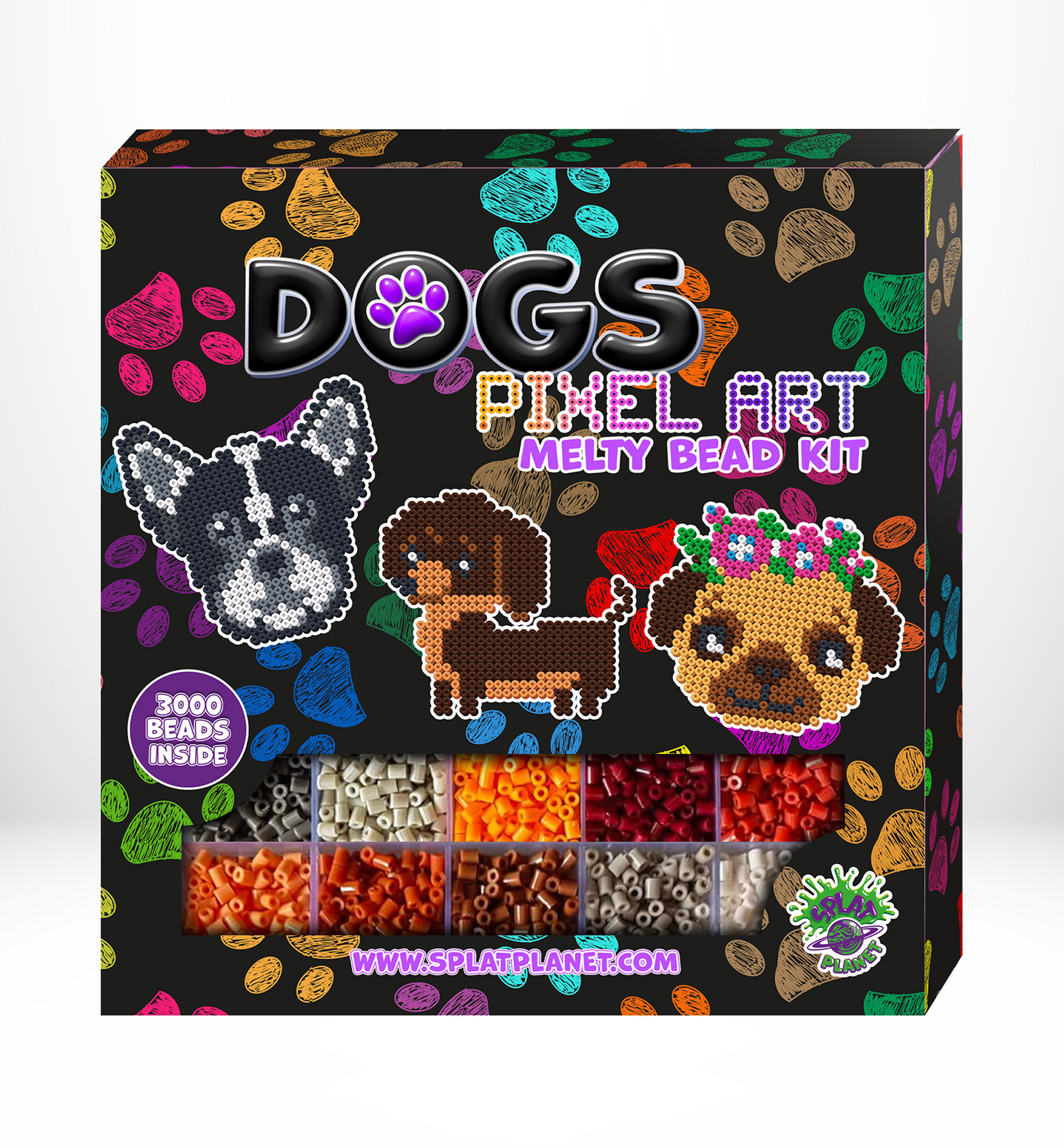 Splat Planet pikslikunsti triigitavad helmed