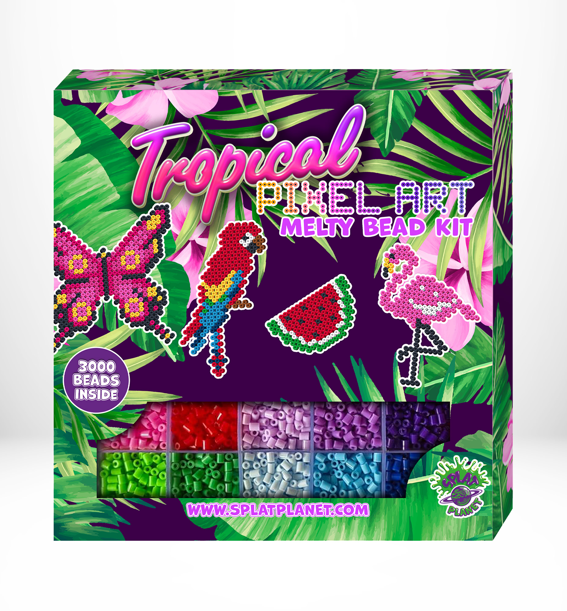 Splat Planet pikslikunsti triigitavad helmed