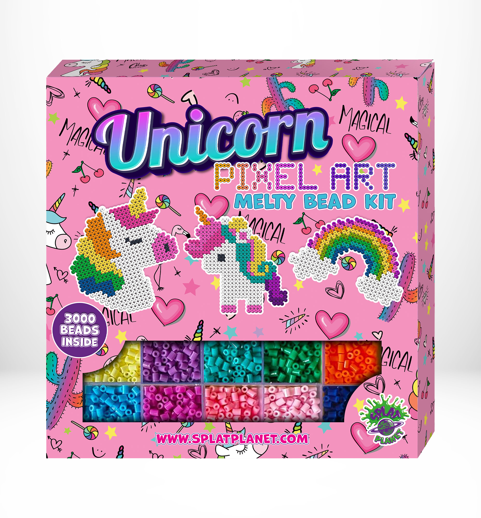 Splat Planet pikslikunsti triigitavad helmed