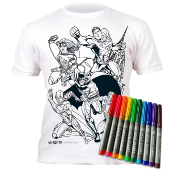 Splat Planet värvitav T-särk Justice League