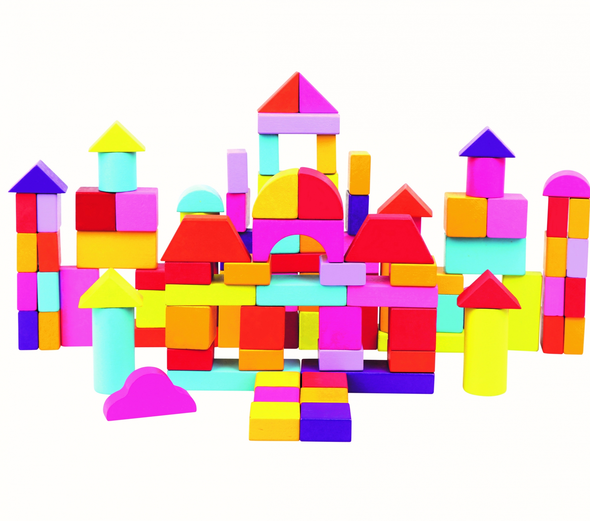 Värvilised puidust vormid