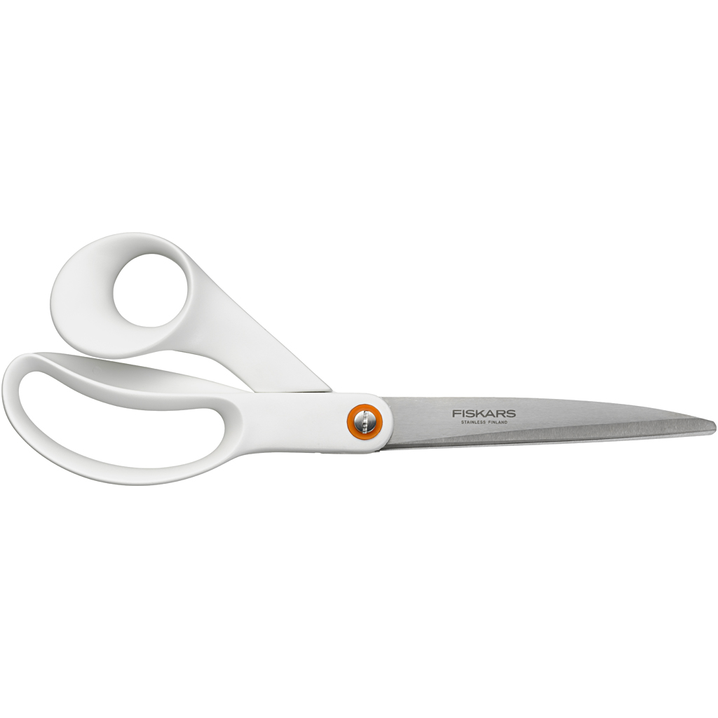 Fiskars üldkäärid, L: 24 cm, parempoolne, valge, 1 tk