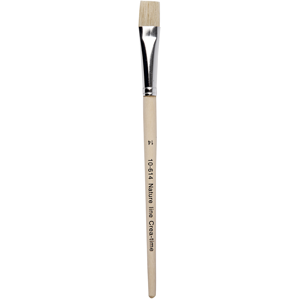 Nature Line Brushes, no. 14, L: 20 cm, W: 15 mm, flat, 12 pc/ 1 pack