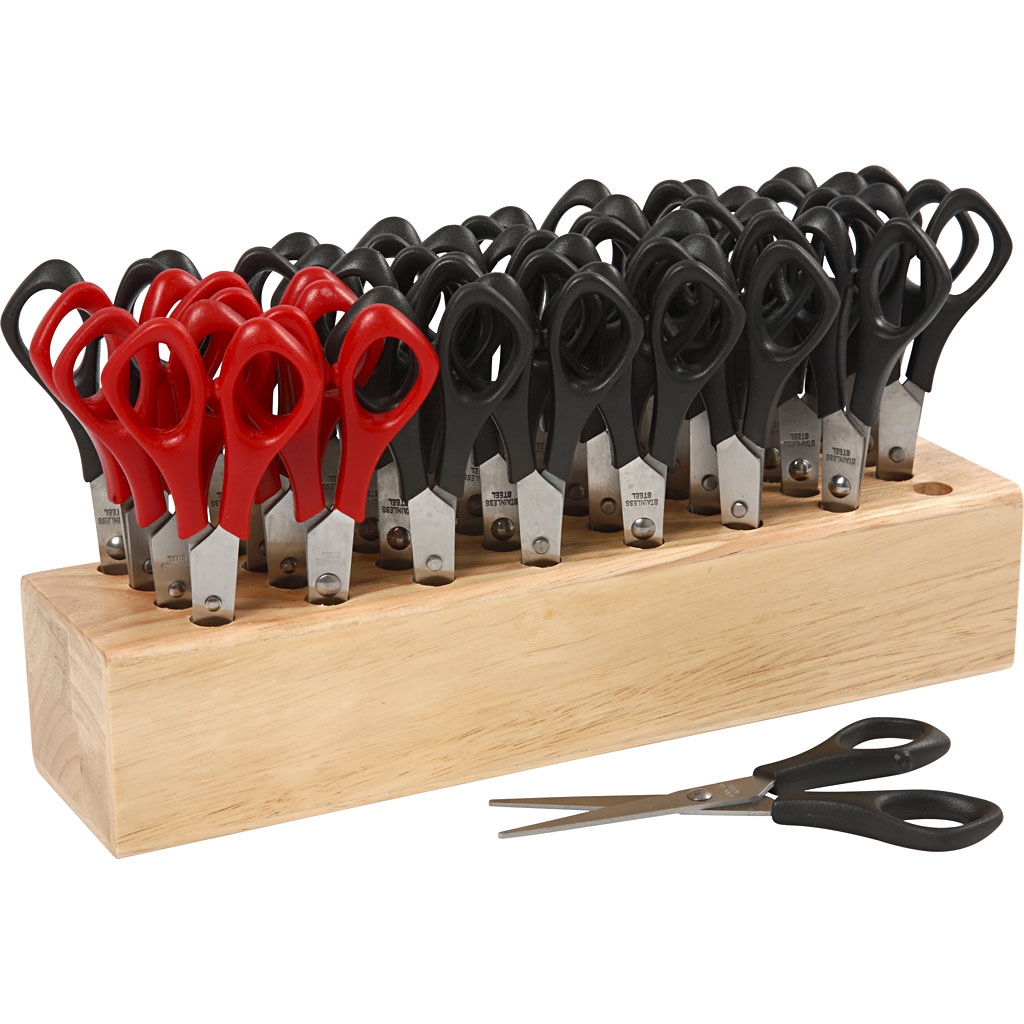 Koolikäärid, L: 14 cm, ümmargused, 1 komplekt