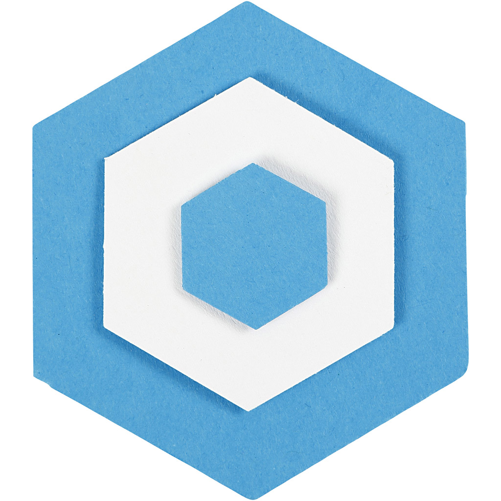 Käsitöö punch komplekt, kuusnurk, suurus 25+49+75 mm, 3 tk/ 1 pakk - Image 4