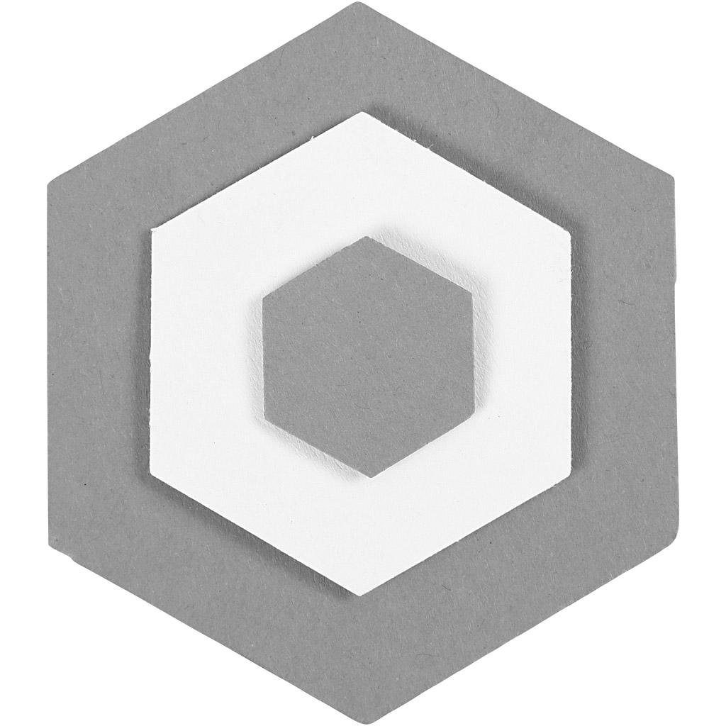 Käsitöö punch komplekt, kuusnurk, suurus 25+49+75 mm, 3 tk/ 1 pakk - Image 5