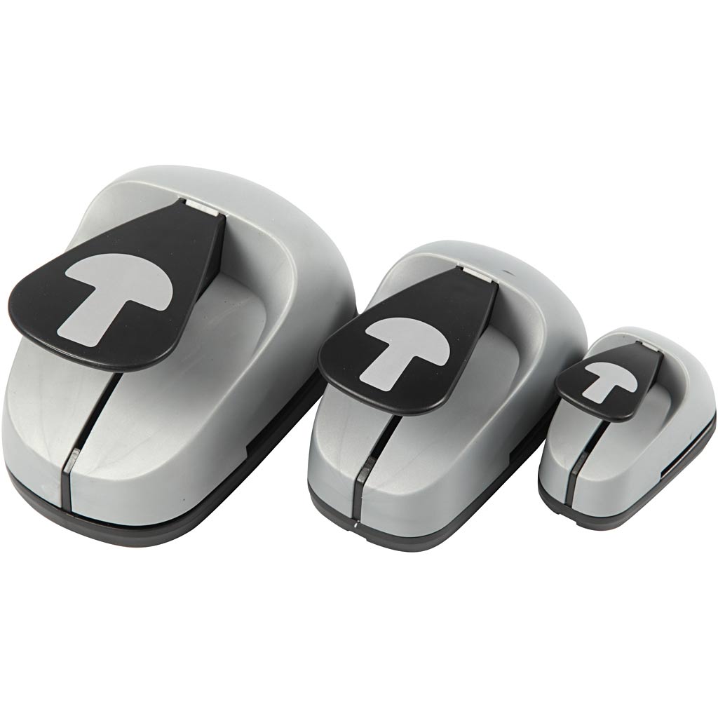 Craft Punch komplekt, seene, suurus 25+50+75 mm, 3 tk/ 1 pakk