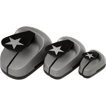 Craft Punch komplekt, täht, suurus 25+49+75 mm, 3 tk/ 1 pakk
