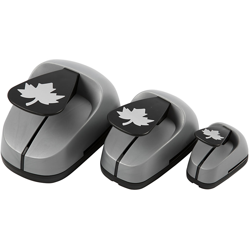 Craft Punch komplekt, vahtralehed, suurus 25+49+75 mm, 3 tk/ 1 pakk