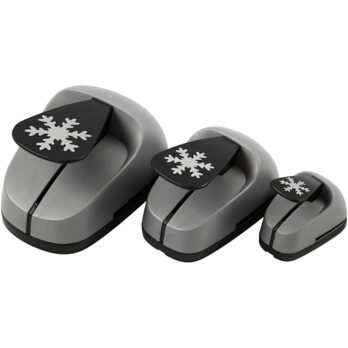 Craft Punch komplekt, jääkristall, suurus 25+49+75 mm, 3 tk/ 1 pakk