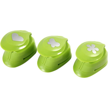 Paberipunktid, lill, liblikas, süda, suurus 25 mm, 3 tk/ 1 pakk