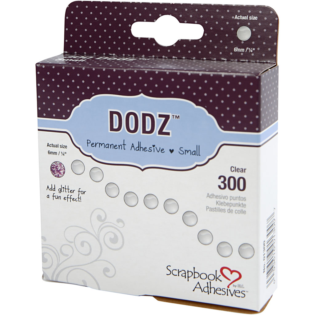 Dodz Adhesive Dots, dia. 6 mm, paksus 0,5 mm, 300 tk/ 1 pakk