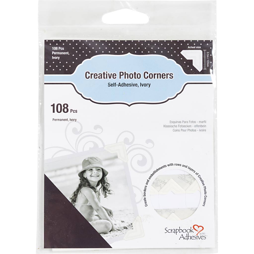 Fotonurgad, W: 10 mm, 110 g, kreem, 108 tk/ 1 pakk - Image 2