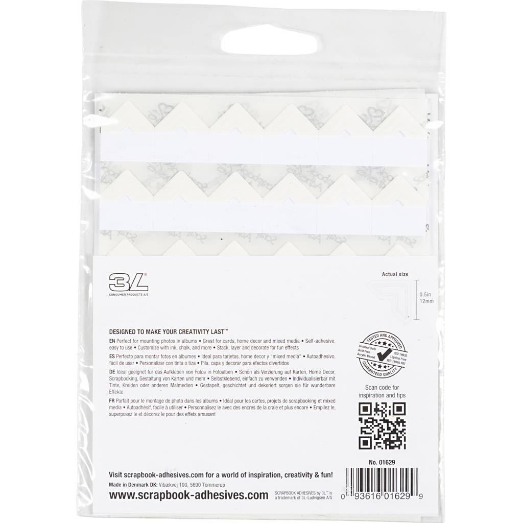 Fotonurgad, W: 10 mm, 110 g, kreem, 108 tk/ 1 pakk - Image 3