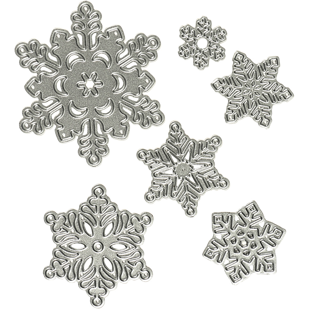 Väljalõige, lumehelbeke, diameeter. 2-6 cm, 1 tk