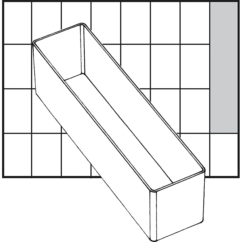 Insert Box, nr. A9-3, H: 47 mm, suurus 163x39 mm, 1 tk.
