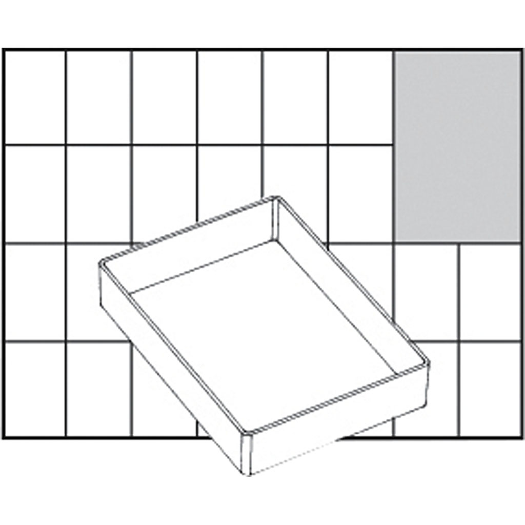 Insert Box, nr. A71 Low, H: 24 mm, suurus 109x79 mm, 1 tk.