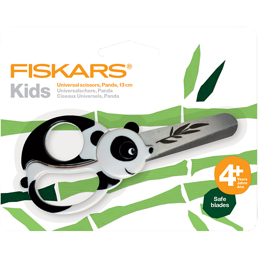 Fiskars laste loomakäärid, panda, L: 13 cm, 1 tk - Image 2