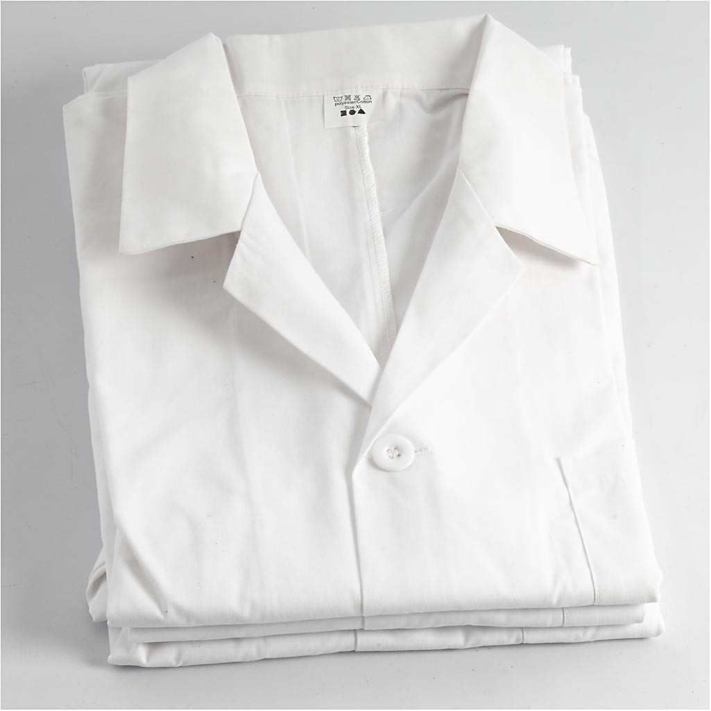 Maalimisseelik, L: 78 cm, suurus small, varruka pikkus: 58 cm , valge, 1 tk - Image 2